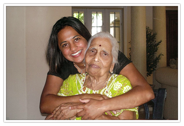 Ambika and her grandmother