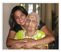 Ambika and her grandmother