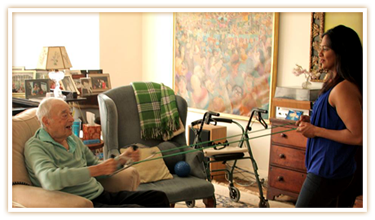 Ambika helping clients