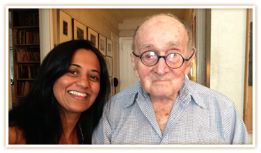 Ambika helping clients